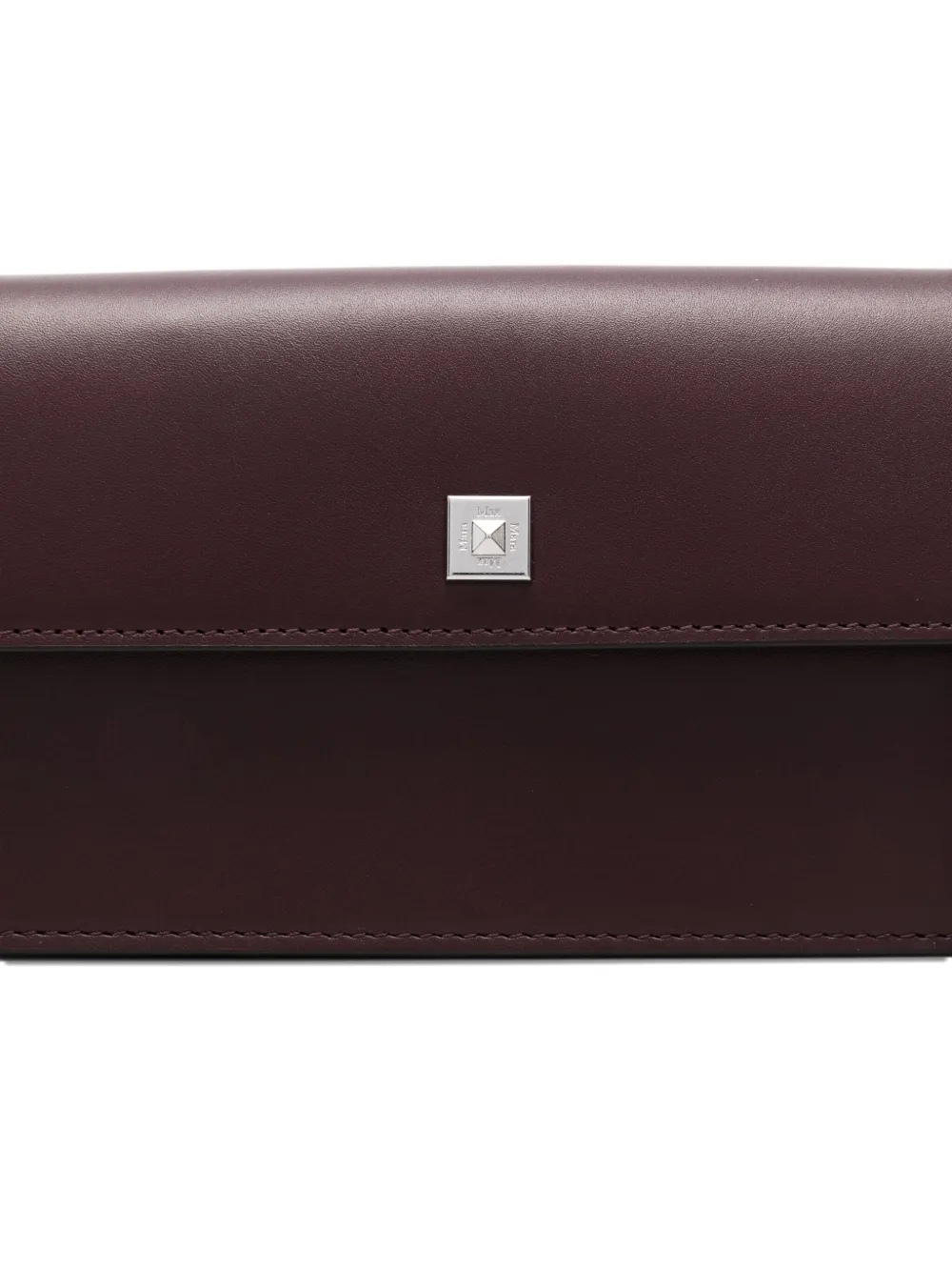 Max Mara Busta leren clutch Rood