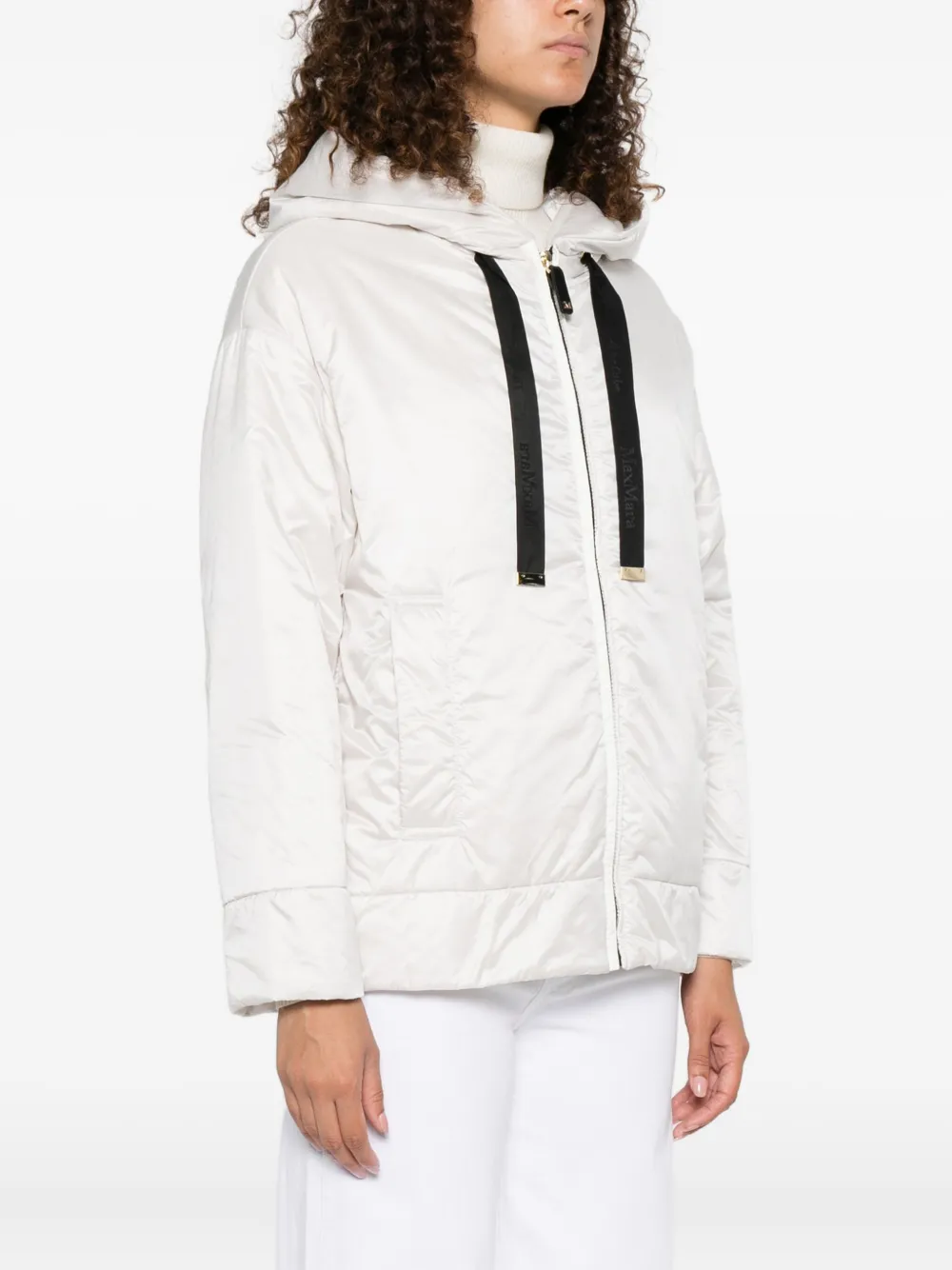 Max Mara Greenh hooded padded jacket Beige