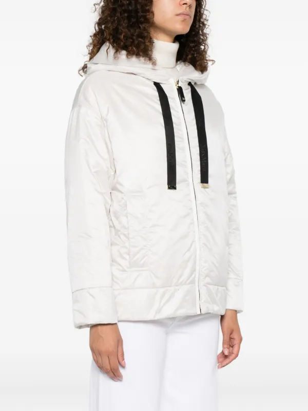 MAX MARA|JACKETS (GREENH (19481024 015 / 19481024600 01 Max Mara Greenh Hooded Padded Jacket | Neutrals | FARFETCH