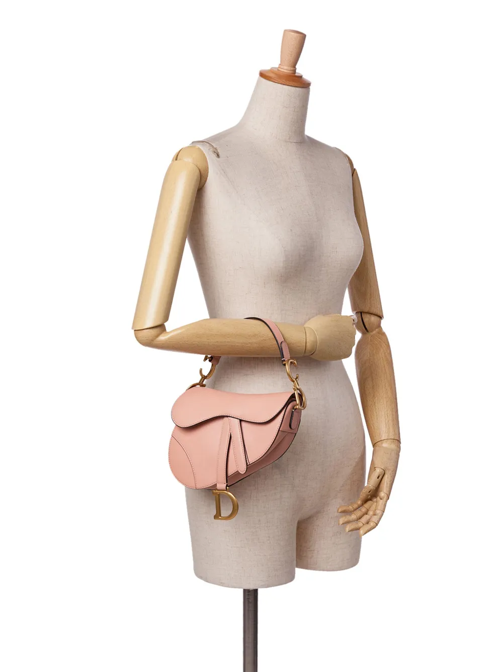 Pre-owned Dior 2020 Mini Goatskin Saddle Bag Satchel