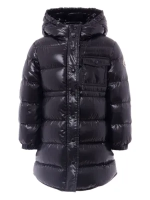 Moncler Enfant Aruna fur-trim Coat | Black | FARFETCH ZA