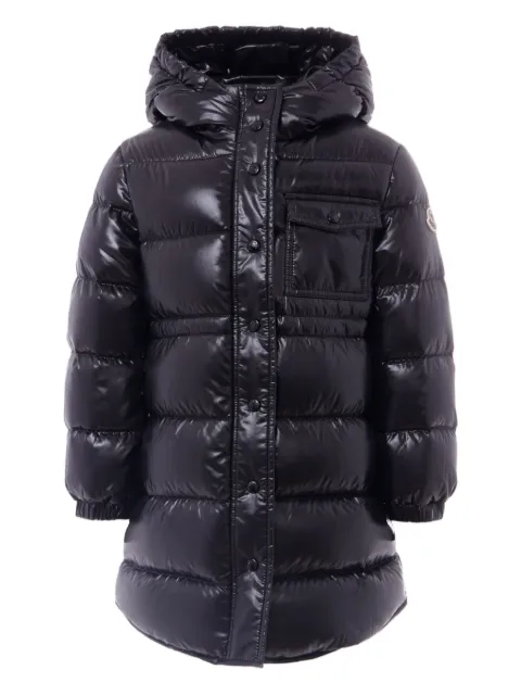 Moncler Enfant hooded quilted coat