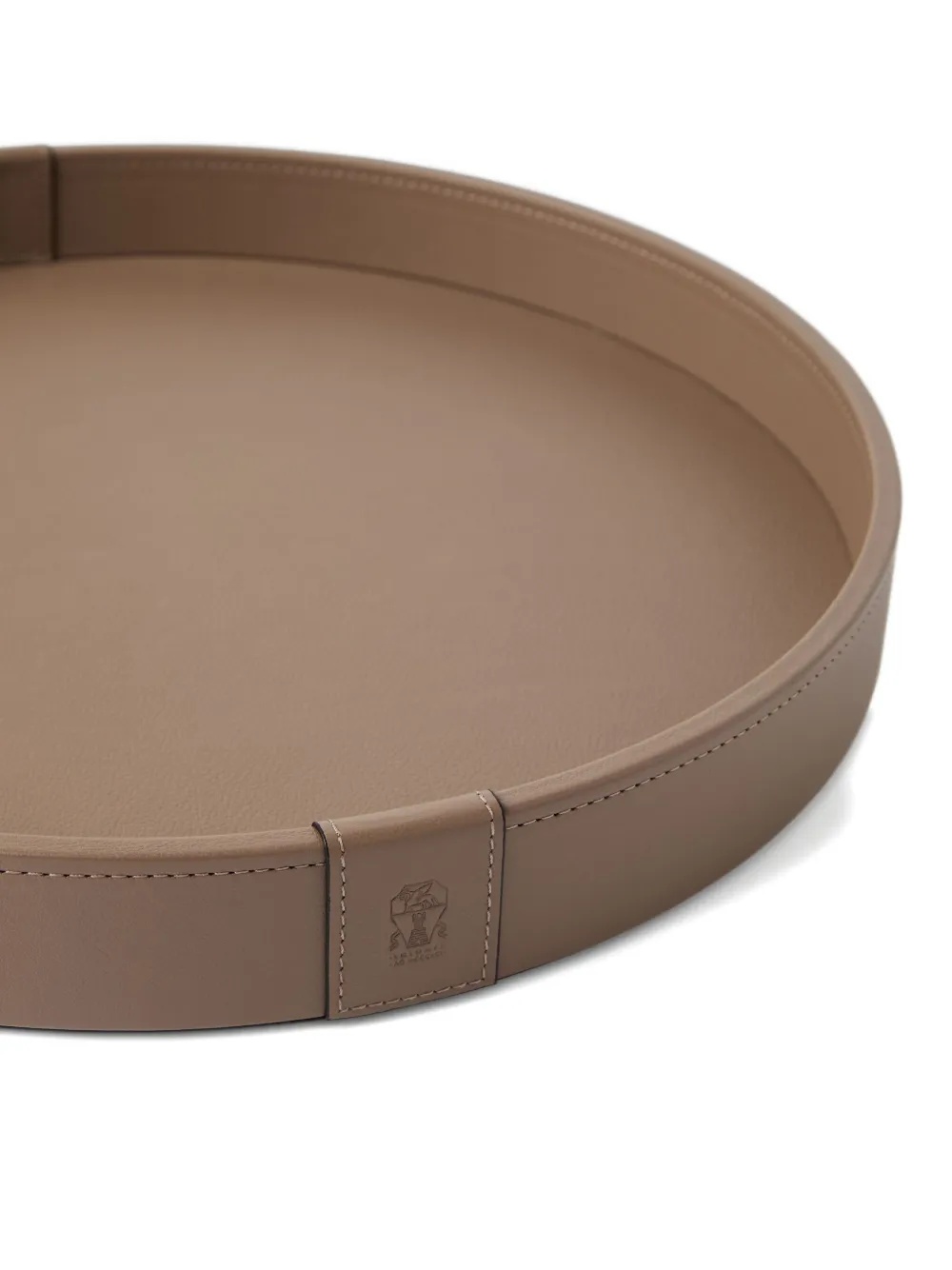 Brunello Cucinelli leather-covered wooden tray | Tableware | Image 2
