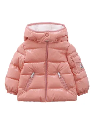 Moncler Enfant フーデッド ジャケット | ピンク | FARFETCH JP