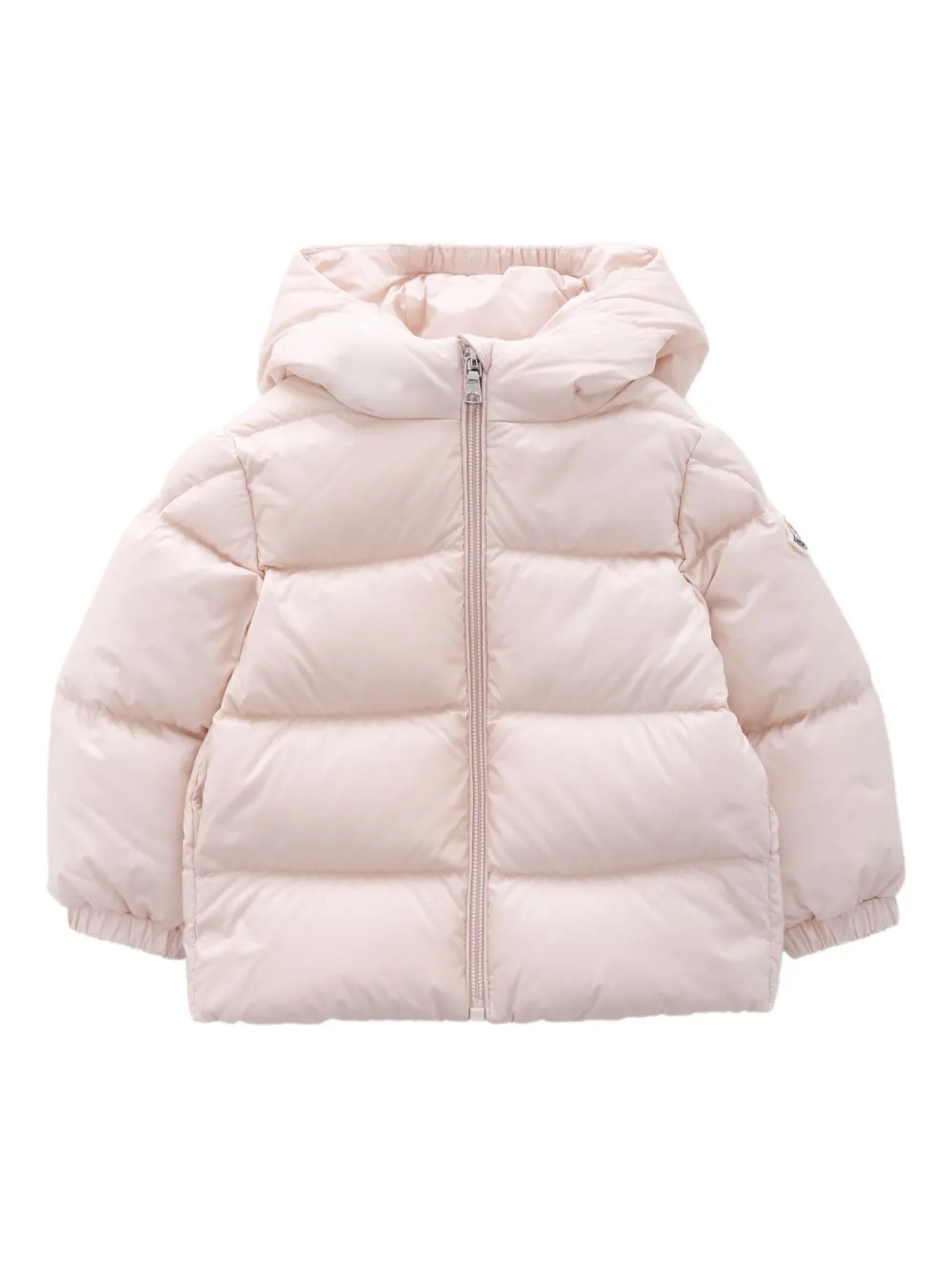 Moncler Enfant hooded puffer jacket Roze