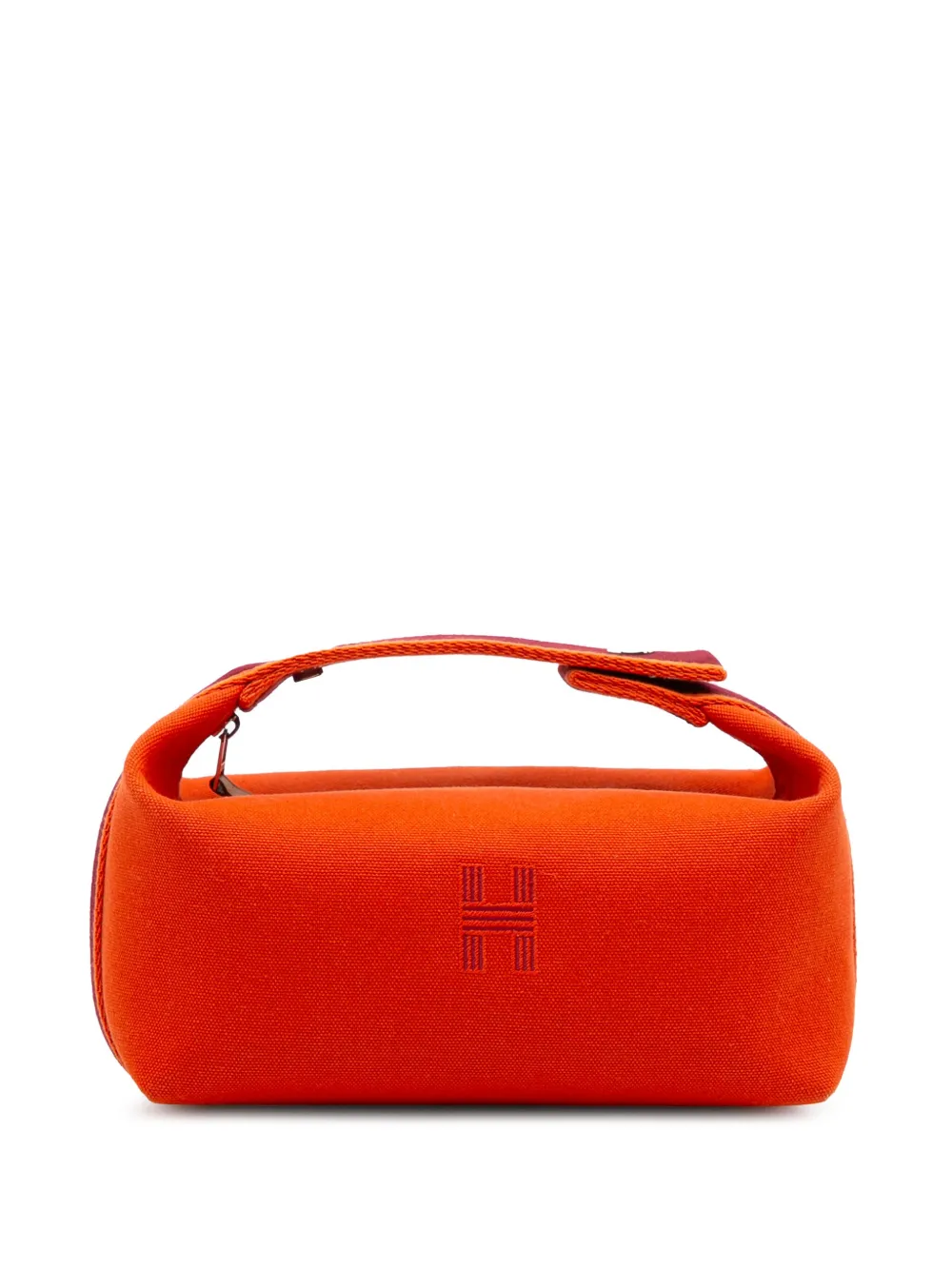 Hermès Pre-Owned 2020-2025 Small Canvas Bride A Brac Case vanity bag | Orange | Image 1