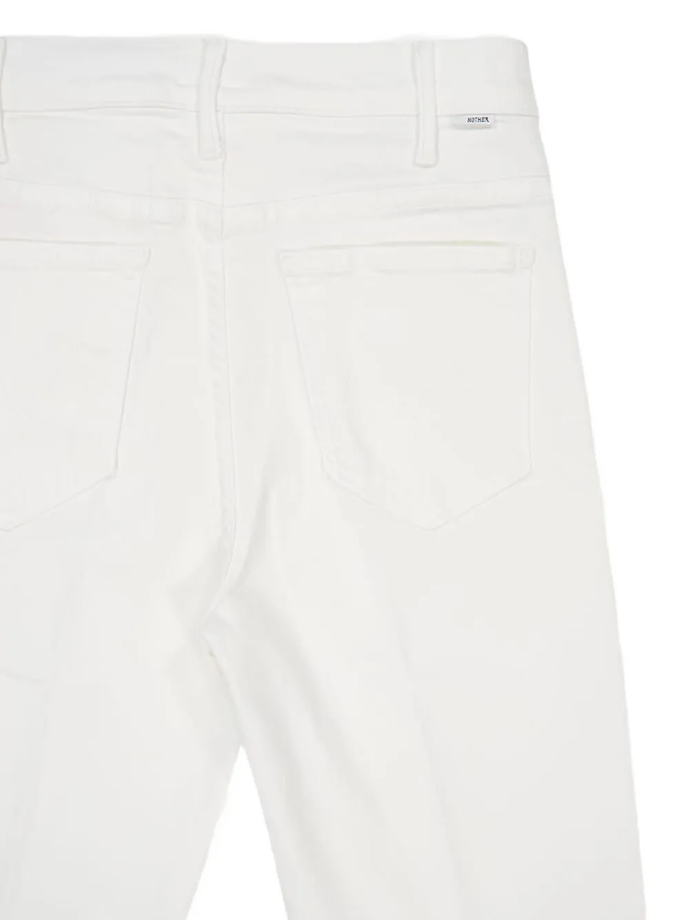 MOTHER Lil' Hustler jeans met franje Wit