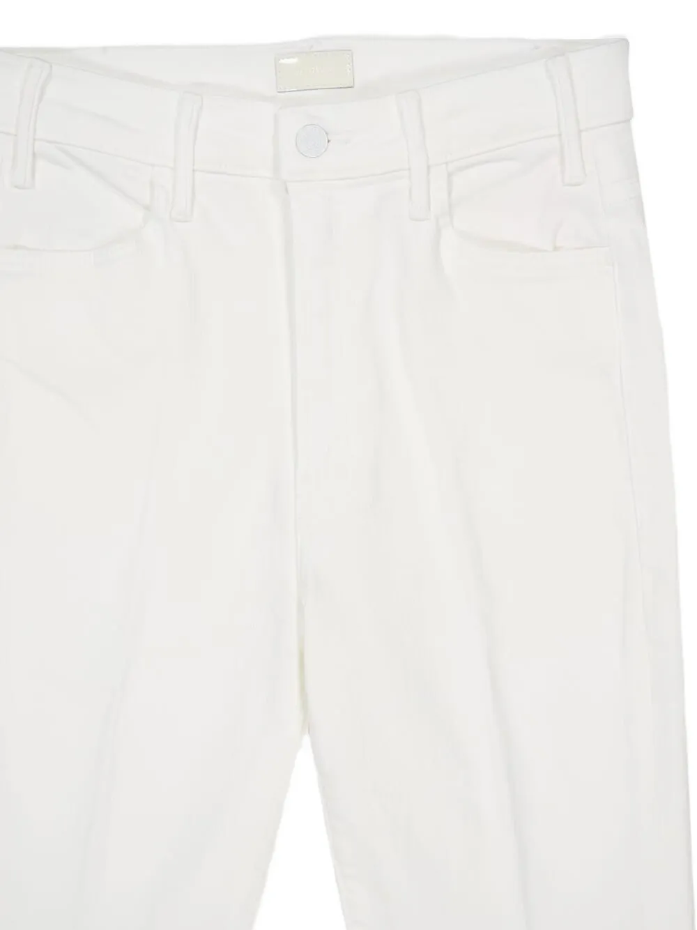 MOTHER Lil' Hustler jeans met franje Wit