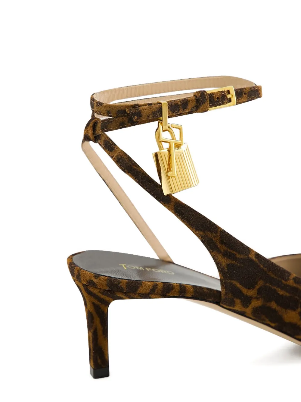 TOM FORD Ocelot pumps met hangslot Bruin