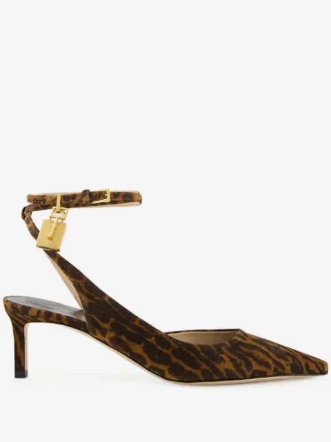 TOM FORD Ocelot padlock-detail pumps