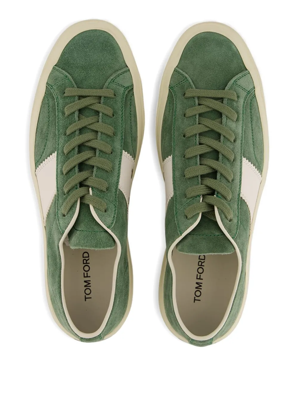 TOM FORD Cambridge leather sneakers Green