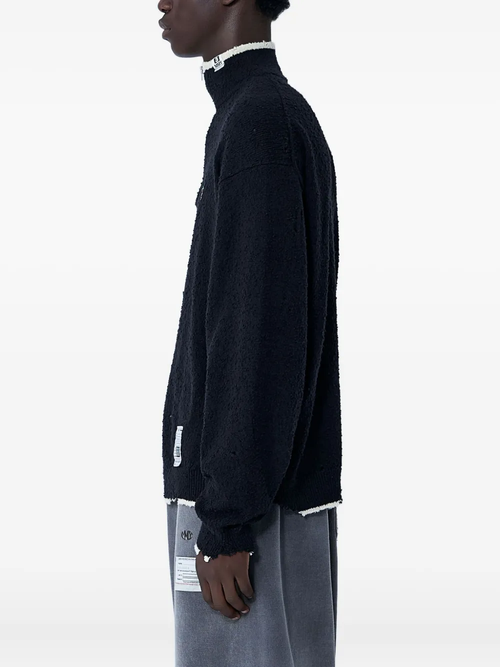 Miharayasuhiro Maison Mihara Yasuhiro Men Distressed Sweater In Black
