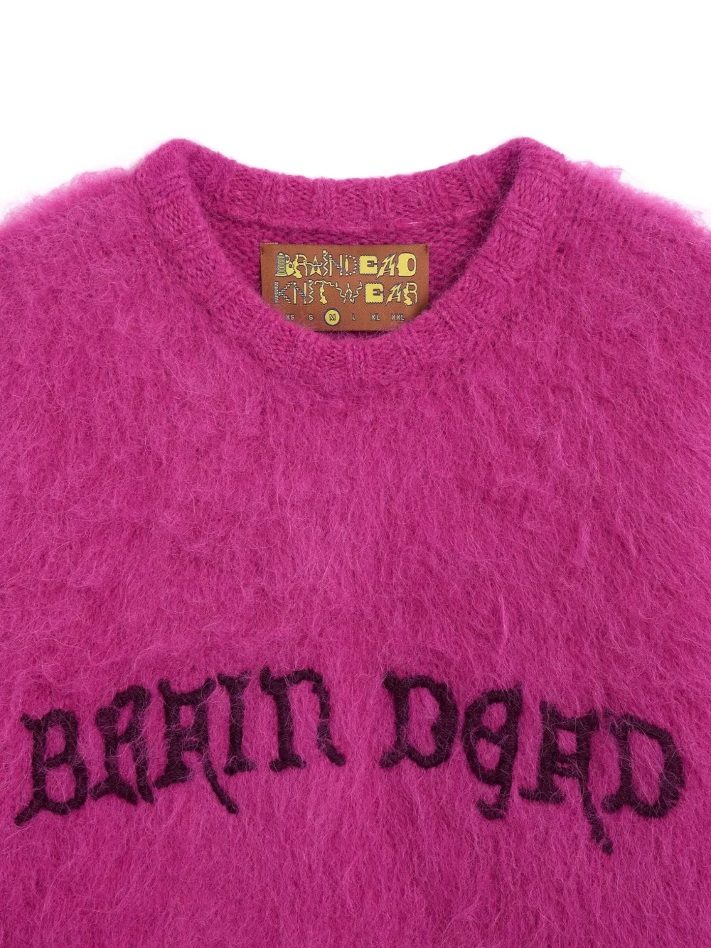 Brain Dead Logo-embroidered Jumper In Pink