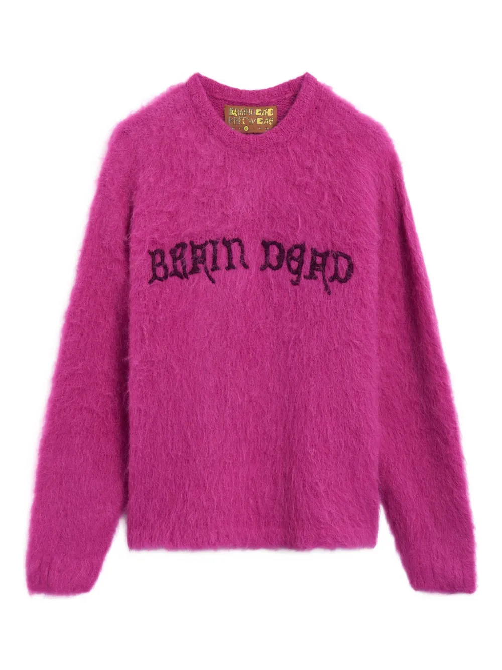 Brain Dead logo-embroidered jumper | Pink | Image 1
