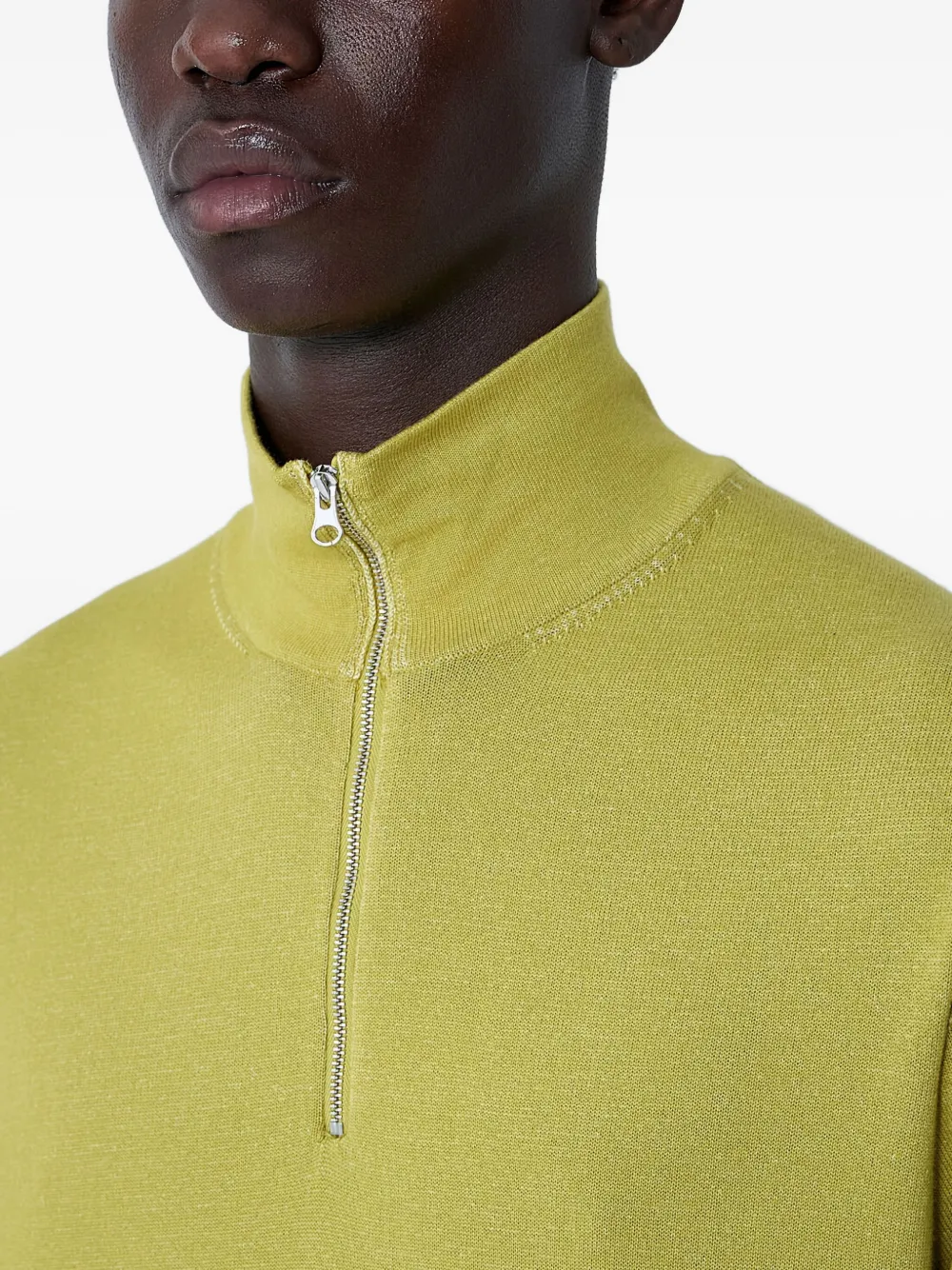 C.P. Company ハイネック ハーフジップセーター | イエロー | FARFETCH JP