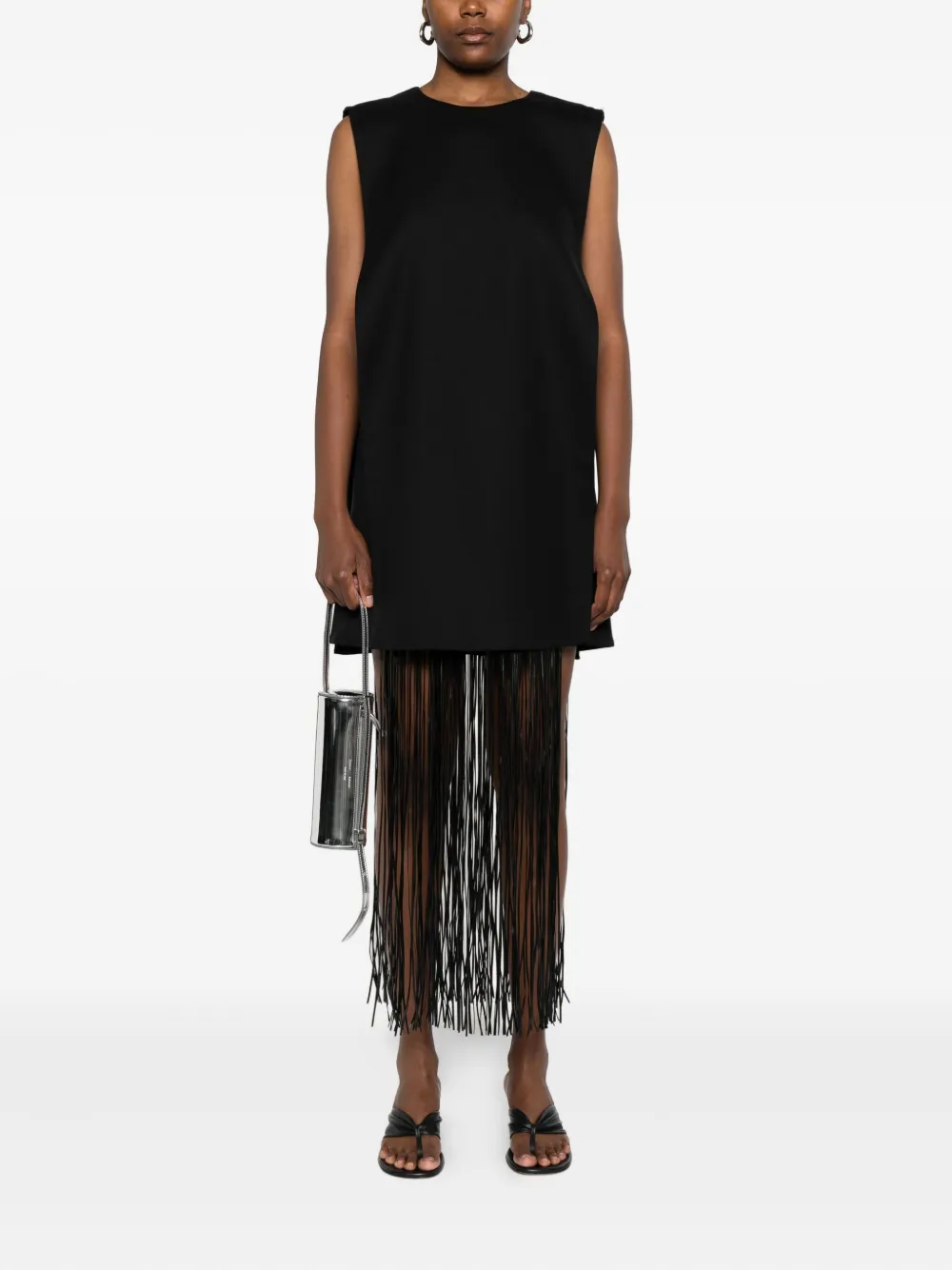 Sportmax Mouwloze jurk Zwart