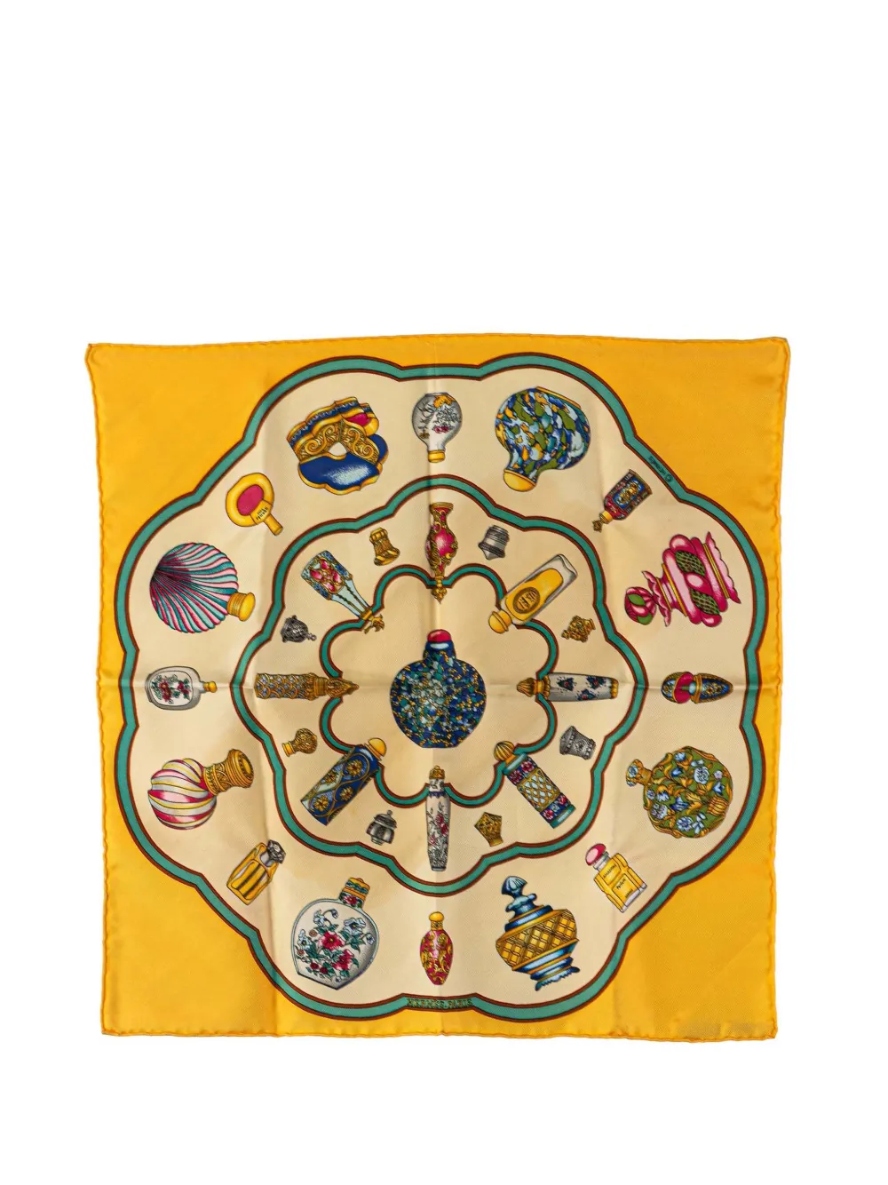 Hermès Pre-Owned 20th Century Qu'Importe Le Flacon Silk Scarf scarves Hermès Pre-Owned 20th Century Qu'Importe Le Flacon Silk Scarf scarves