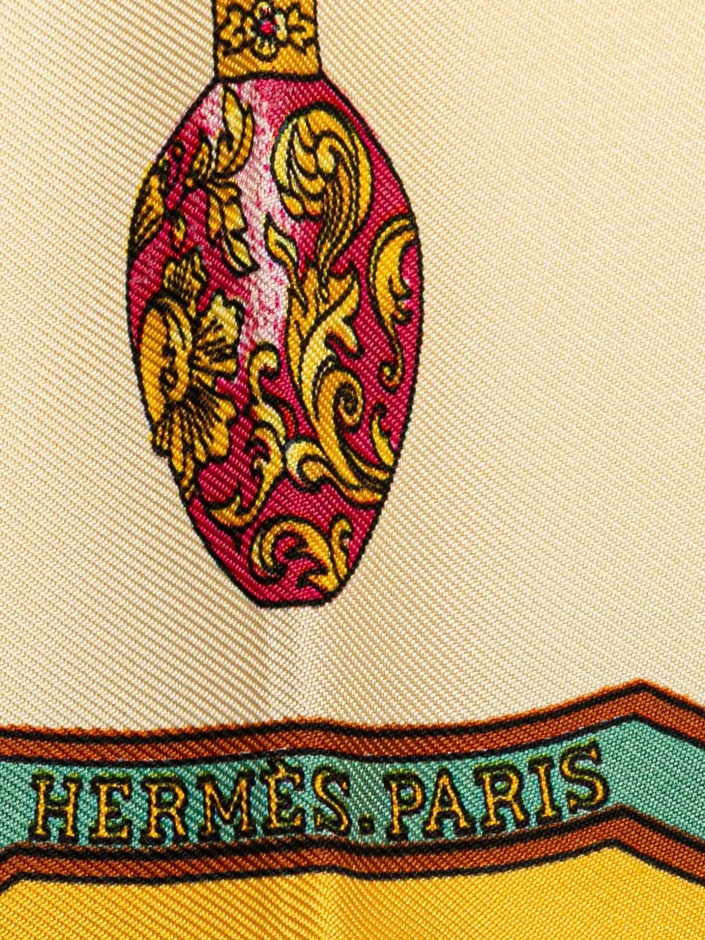 Pre-owned Hermes 20th Century Qu'importe Le Flacon Silk Scarf Scarves