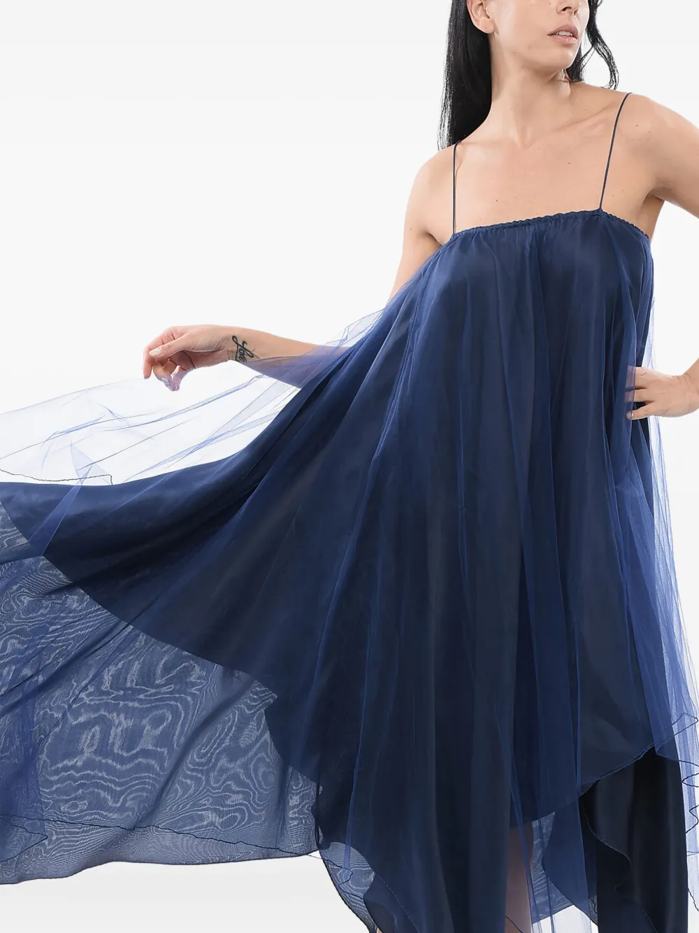 Giorgio Armani Tulen jurk Blauw
