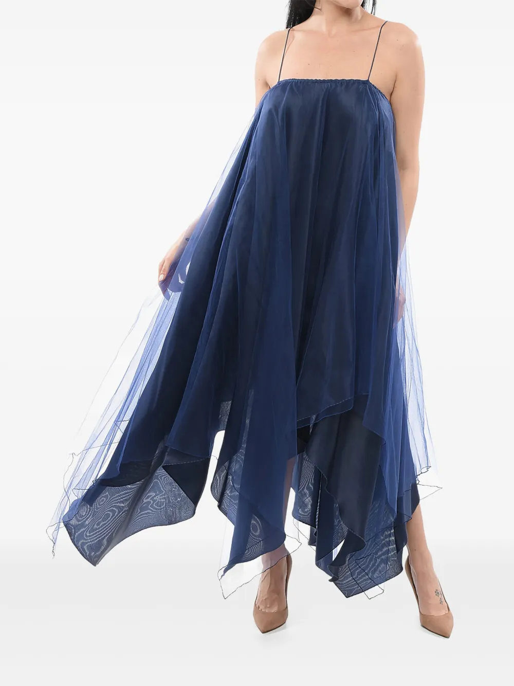 Giorgio Armani Tulen jurk Blauw