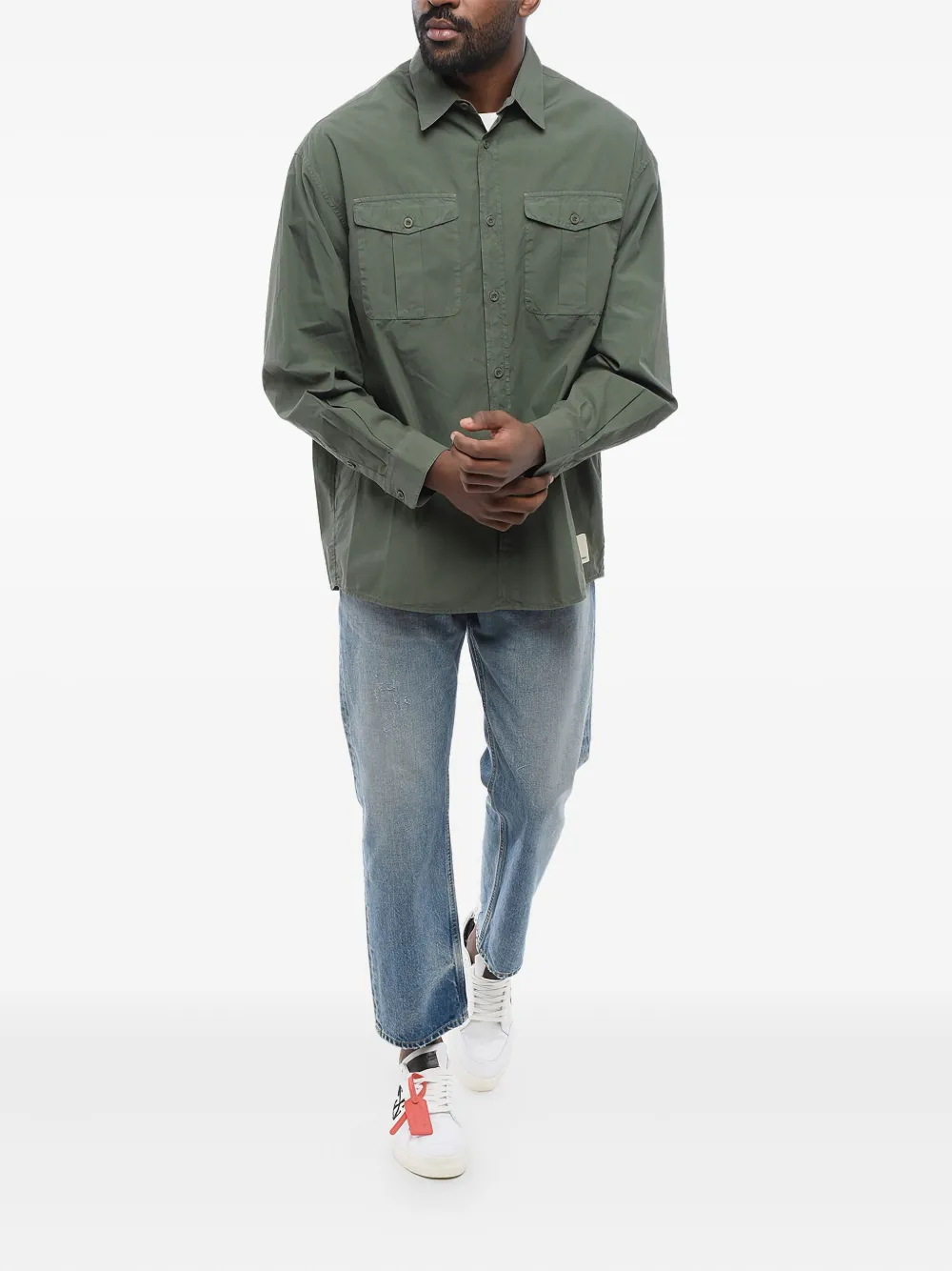 Giorgio Armani pockets long-sleeved shirt | Image 2