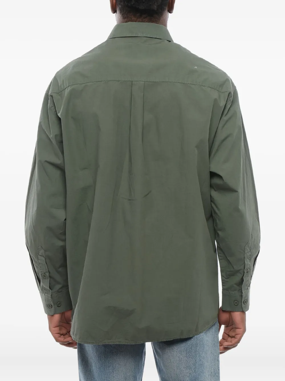 Giorgio Armani Overhemd met klepzak Groen