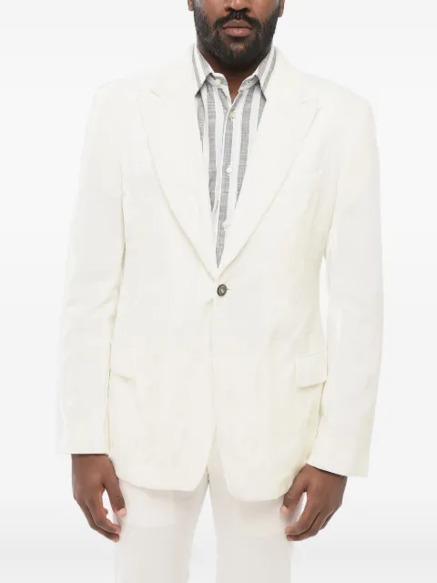 Giorgio Armani velour single-breasted jacket
