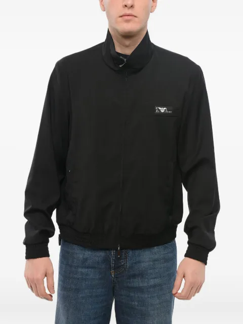 Giorgio Armani logo-print zip-front jacket