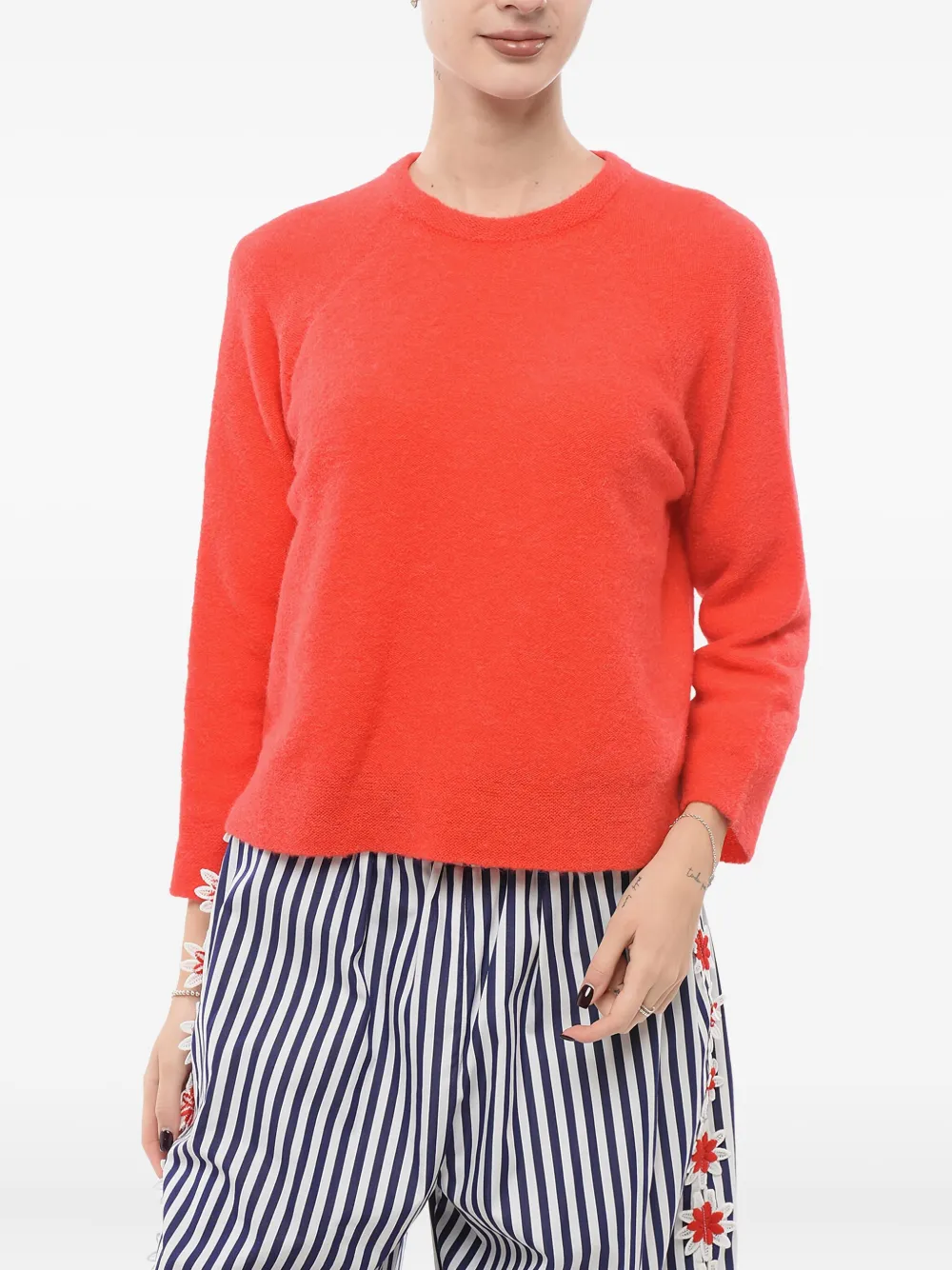 Giorgio Armani Wollen trui met ronde hals Rood