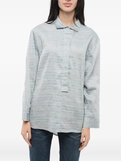 Giorgio Armani asymmetric printed blouse