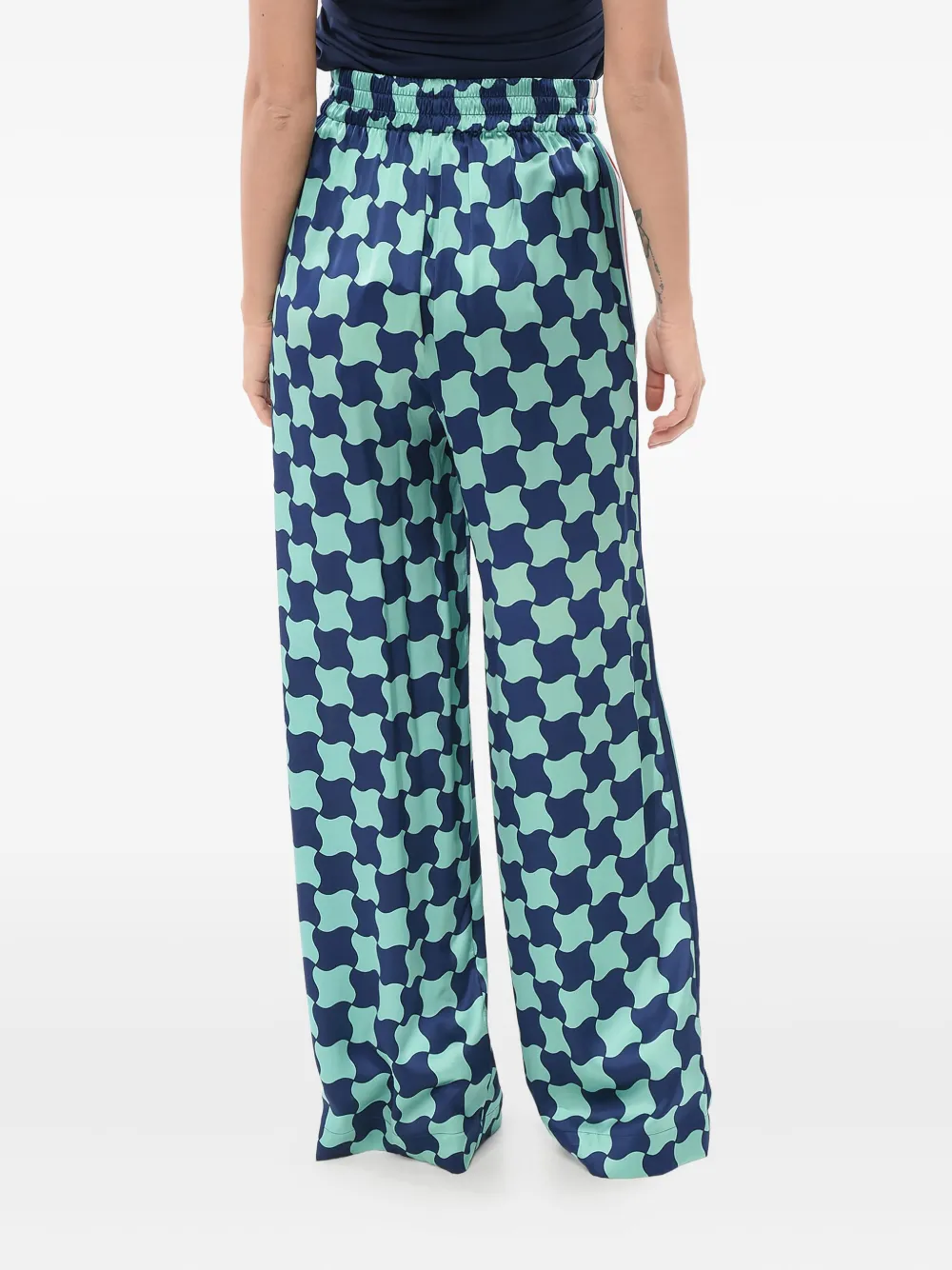 Casablanca Zijden broek Blauw