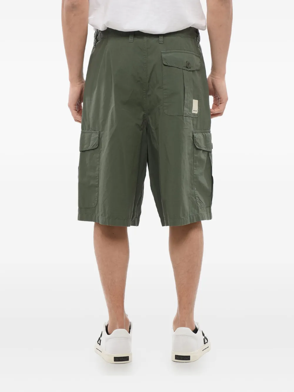 Giorgio Armani Geplooide cargo shorts Groen