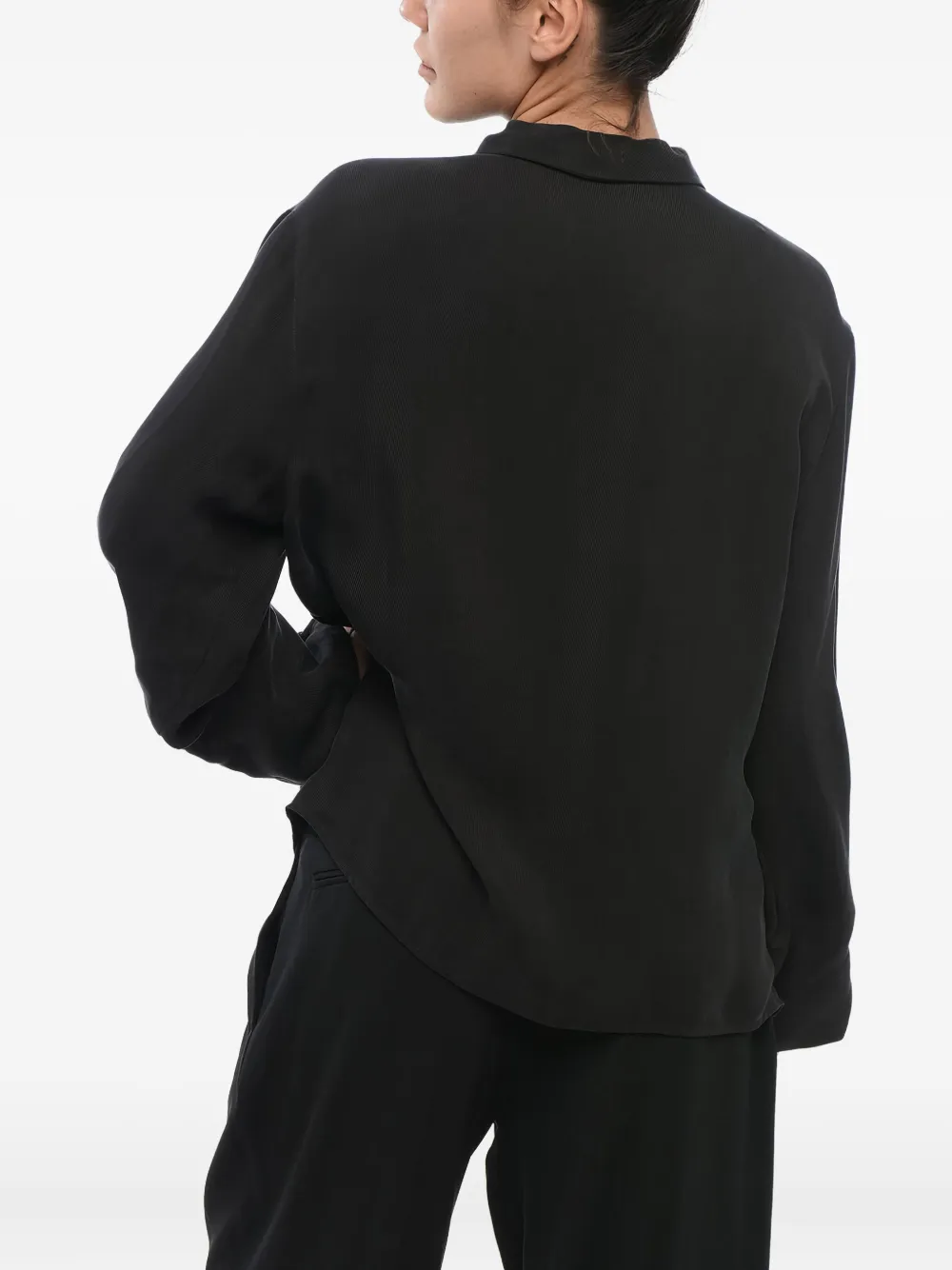 Giorgio Armani Button-down overhemd Zwart
