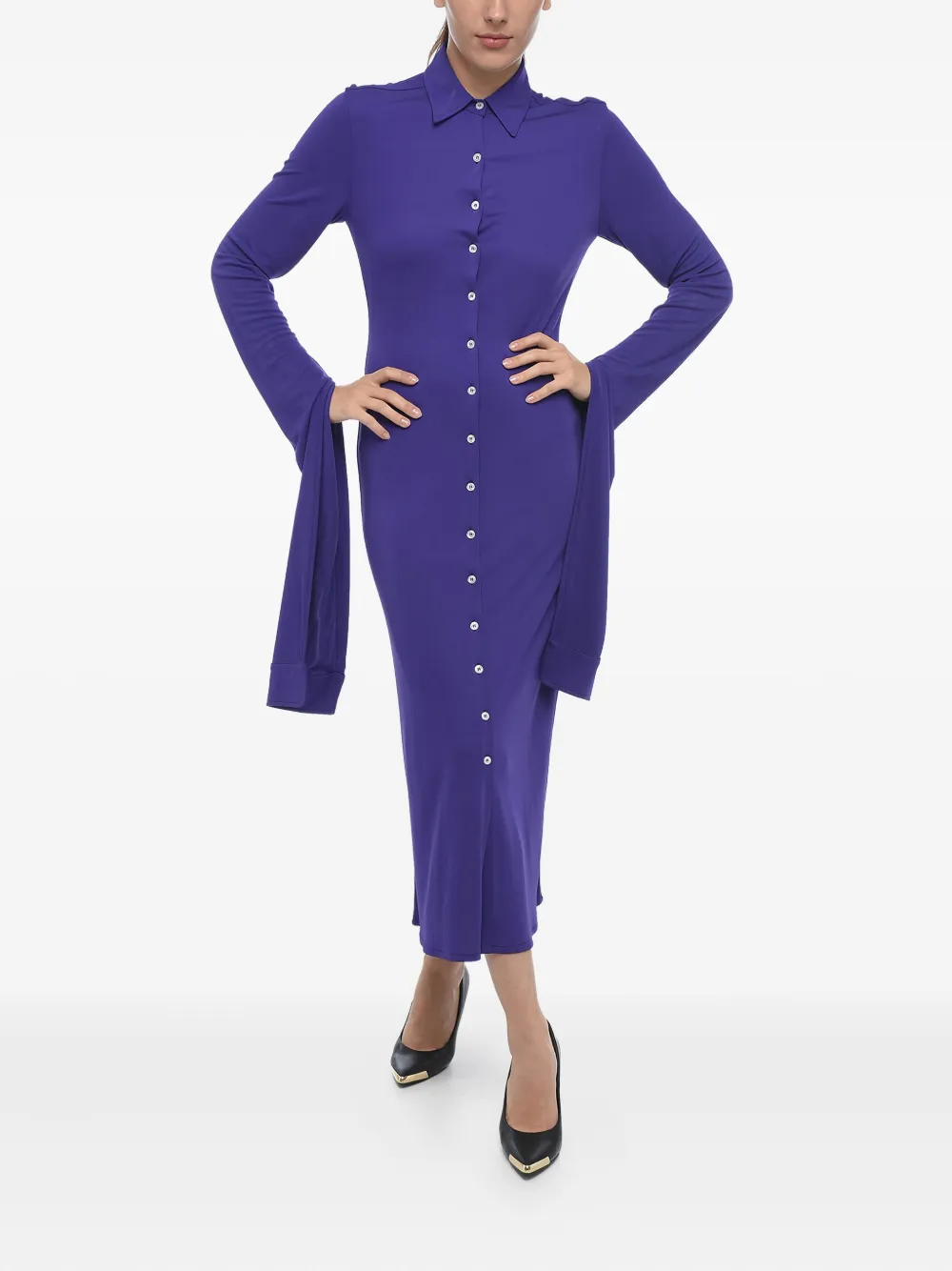 Coperni robe-chemise à manches longues | violet | Image 1