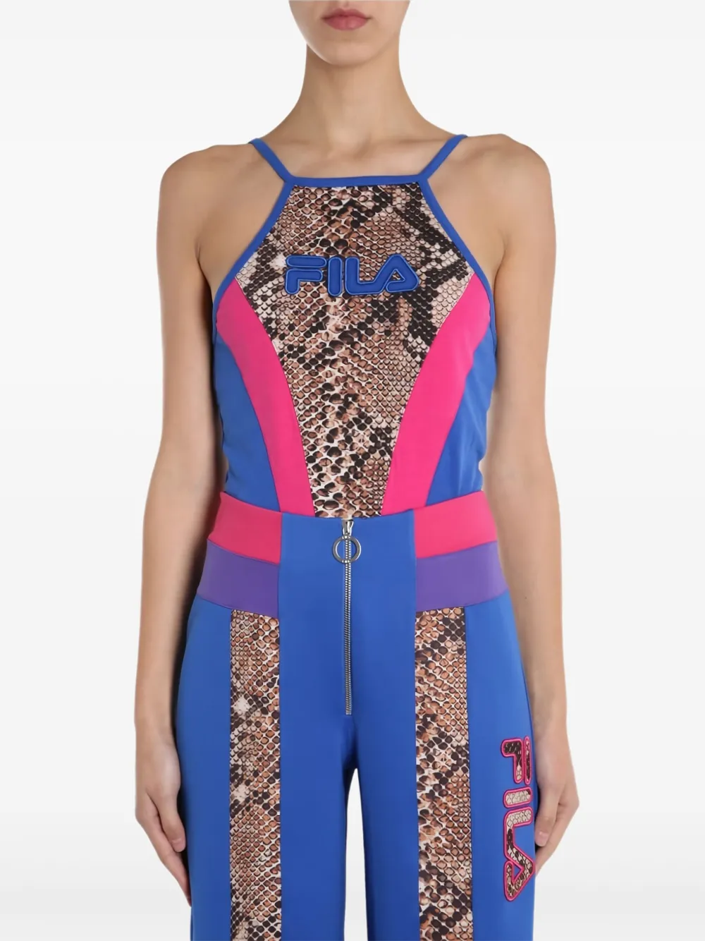 Fila snakeskin panel top | azul | Image 1