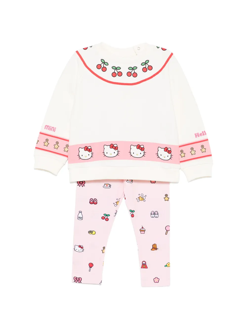 Gcds Kids x Hello Kitty graphic-print trousers set - Rosa