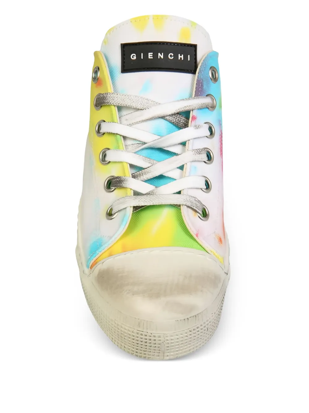 METAL GIENCHI x Jean Michel tie-dye Sneakers | Yellow | FARFETCH