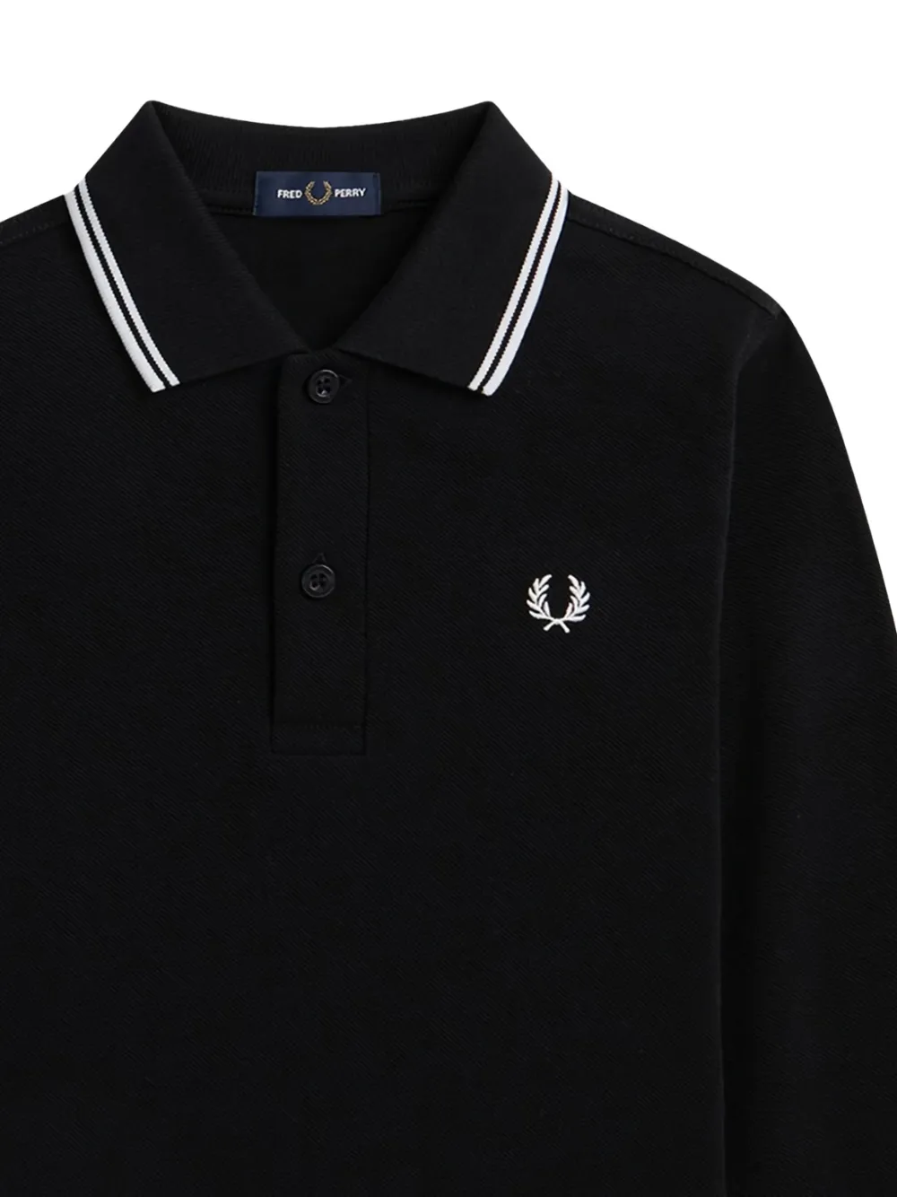 Fred Perry Kids long-sleeve tipped polo shirt | Teen Polo Shirts | Image 2