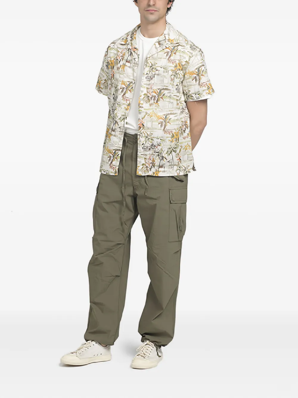 East Harbour Surplus Perth 15 drawstring cargo pants - Groen