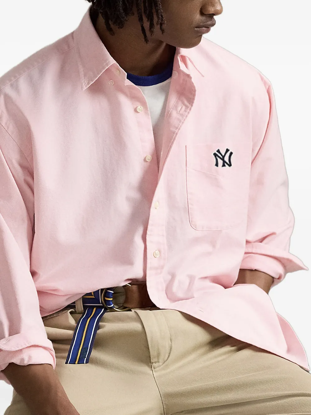 Polo Ralph Lauren ny-logo oxford shirt Roze