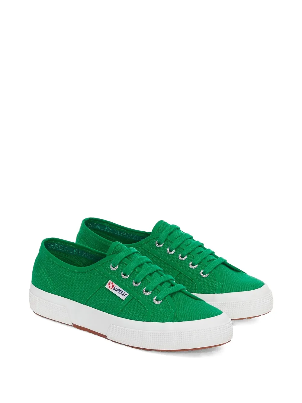 Superga lace-up canvas sneakers Green