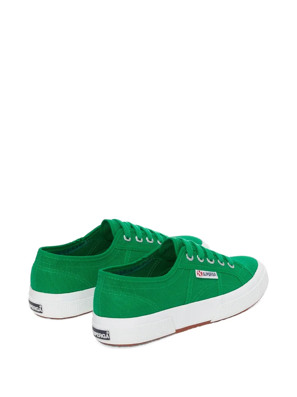 Superga lace-up canvas sneakers Green