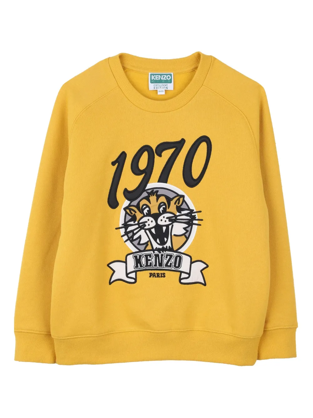 Kenzo Kids tiger-print sweatshirt - Giallo