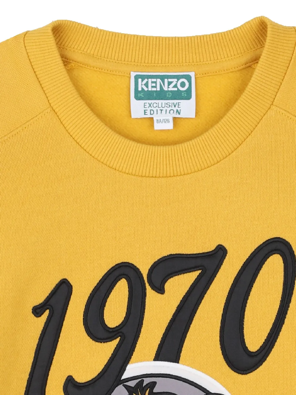 Kenzo Kids Sweater met tijgerprint Geel