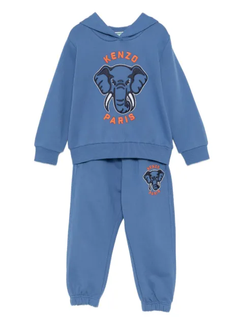 Kenzo Kids logo-embroidered tracksuit set