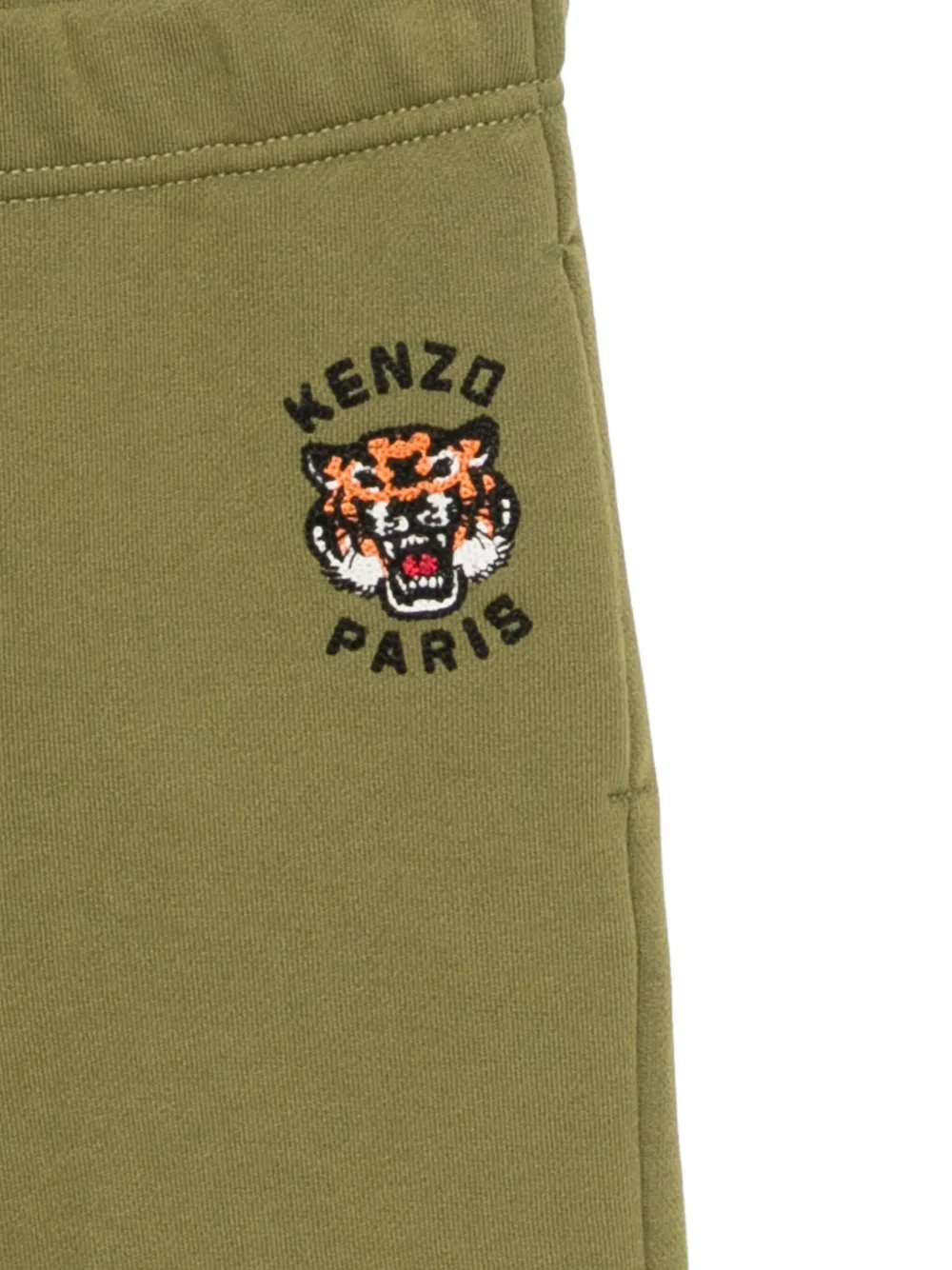 Kenzo Kids Broek met geborduurd logo Groen