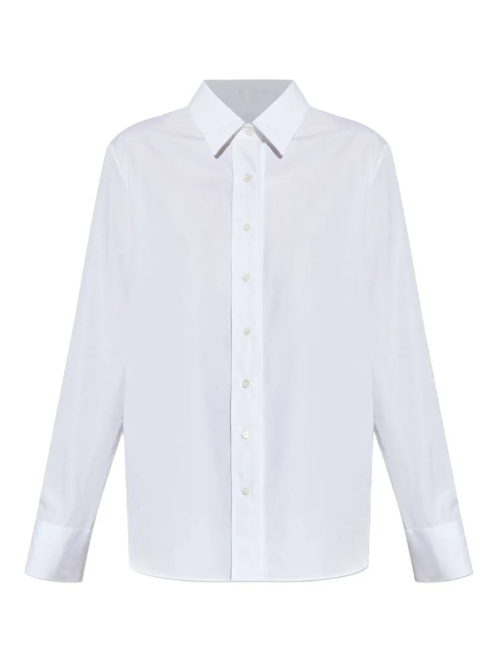 Givenchy Overhemd met geborduurd logo Wit