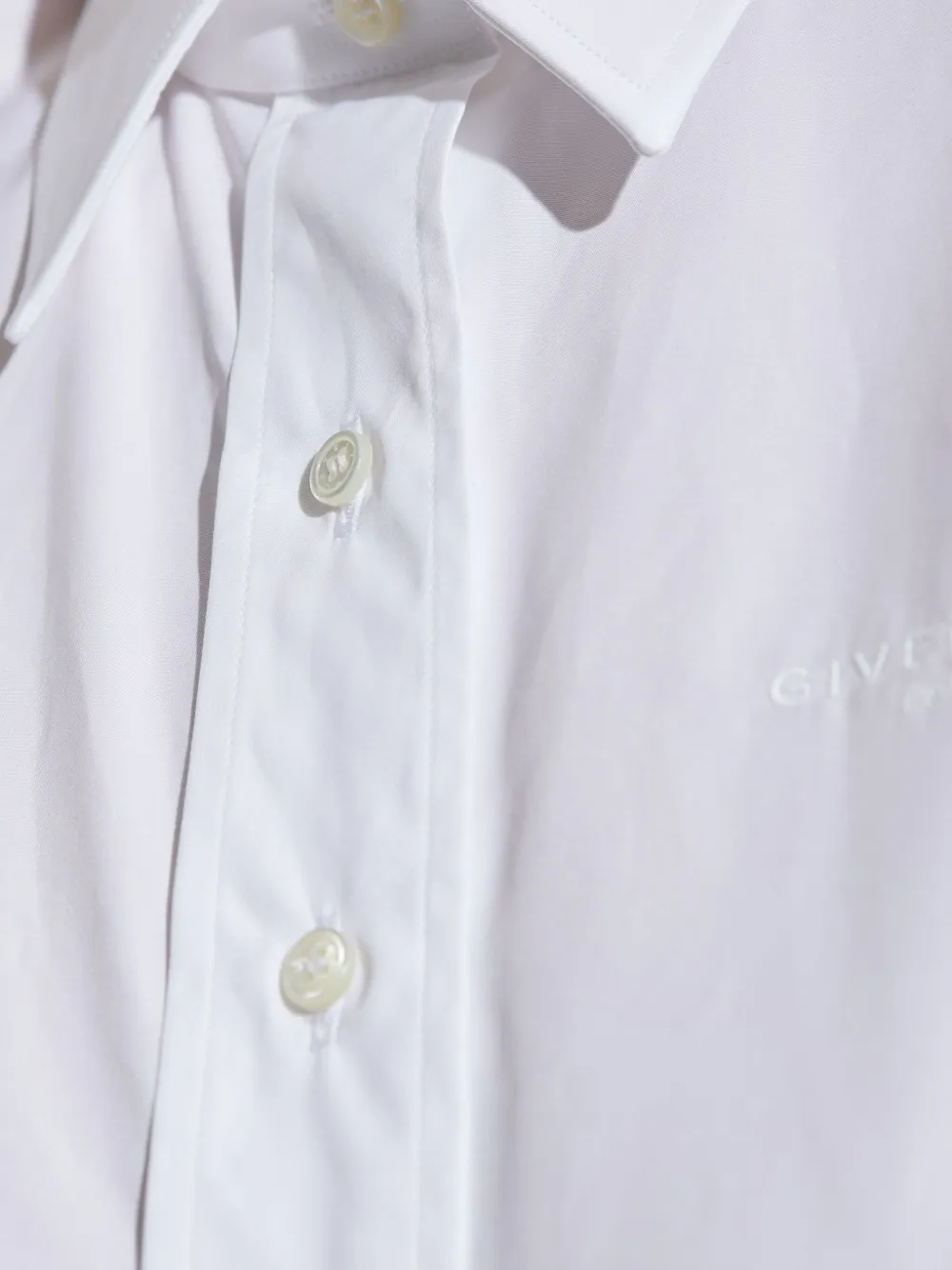 Givenchy Overhemd met geborduurd logo Wit
