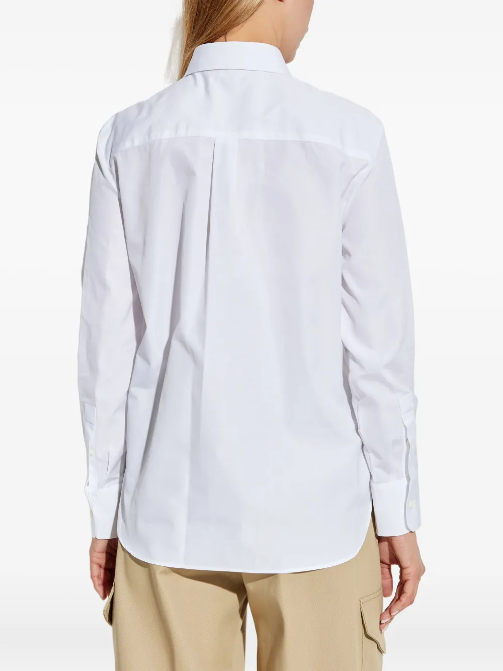 Givenchy Overhemd met geborduurd logo Wit
