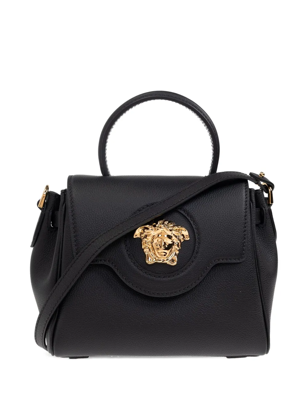 Versace Medusa Head-plaque top-handle bag Zwart